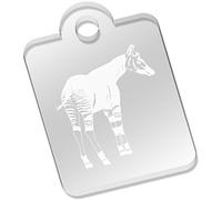 Azeeda 'Okapi' Laser-Engraved Clear Acrylic Keyring/Keychain/Key Fob/Bag Tag (AK00036922)