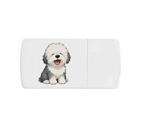 Azeeda 'Old English Sheepdog' Pill Box with Splitter (PI00045050)