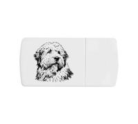 Azeeda 'Old English Sheepdog' Pill Box with Splitter (PI00045586)