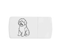 Azeeda 'Old English Sheepdog' Pill Box with Tablet Splitter (PI00036598)