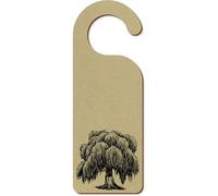 Azeeda 'Old Willow Tree' 200mm x 72mm Door Hanger/Sign (DH00051250)