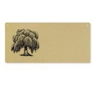 Azeeda 'Old Willow Tree' Large Wooden Wall Plaque/Door Sign (DP00071817)
