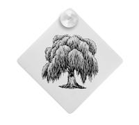 Azeeda 'Old Willow Tree' Suction Cup Car Window Sign (CG00033899)