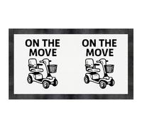 Azeeda 'On The Move Mobility Scooter' Pet Feeding Mat (PM00032573)