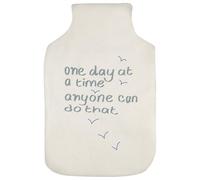 Azeeda 'One Day at A Time' Hot Water Bottle Cover (HW00042742)