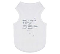 Azeeda 'One Day At A Time' Pet Dog/Cat T-Shirt, XS (PT00159156)