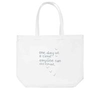 Azeeda 'One Day At A Time' Tote Shopping Bag For Life (BG00084583)