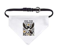 Azeeda 'One For Sorrow' Pet Bandana - White, S (PD00084715)