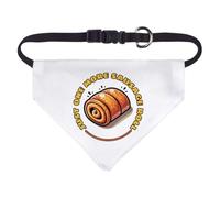 Azeeda 'One More Sausage Roll' Pet Bandana - White, S (PD00086381)