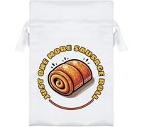 Azeeda 'One More Sausage Roll' Satin Gift Bag - 15cm (SB00161372)