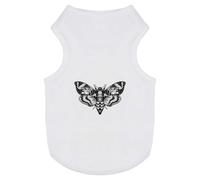 Azeeda 'Open Winged Moth' Pet T-Shirt - White, L (PT00196495)
