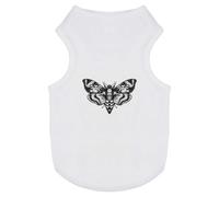 Azeeda 'Open Winged Moth' Pet T-Shirt - White, XS (PT00196492)