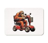 Azeeda 'Orang Utan On Mobility Scooter' Rectangular Fridge Magnet - Decorative Refrigerator & Whiteboard Magnet for Home, Kitchen or Office - 70mm x 49mm (FM00054585)