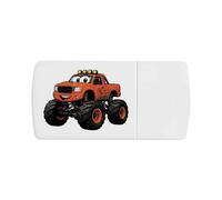 Azeeda 'Orange Monster Truck' Pill Box with Splitter (PI00046544)