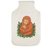 Azeeda 'Orangutan Mother & Baby' Hot Water Bottle Cover (HW00044401)