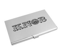 Azeeda 'Ornate Door Knob Typography' Business Card Holder/Credit Card Wallet (CH00046554)
