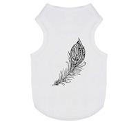 Azeeda 'Ornate Feather' Pet Dog/Cat T-Shirt, S (PT00056129)