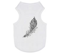 Azeeda 'Ornate Feather' Pet Dog/Cat T-Shirt, XS (PT00056128)