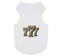 Azeeda 'Ornate Lucky Sevens' Pet Dog/Cat T-Shirt, L (PT00174751)