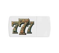 Azeeda 'Ornate Lucky Sevens' Pill Box with Tablet Splitter (PI00040089)