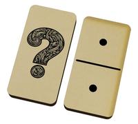 Azeeda 'Ornate Question Mark' Domino Set & Box (DM00058870)