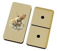 Azeeda 'Ornate Renaissance Rabbit' Domino Set & Box (DM00056210)