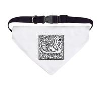 Azeeda 'Ornate Swan Motif' Pet Bandana - White, L (PD00085100)