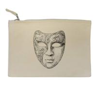Azeeda 'Ornate Venetian Masquerade Mask' Canvas Clutch Bag/Accessory Case (CL00051549)