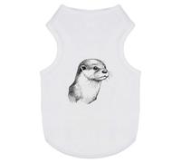 Azeeda 'Otter Portrait Side View' Pet Dog/Cat T-Shirt, S (PT00156177)