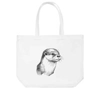 Azeeda 'Otter Portrait Side View' Tote Shopping Bag For Life (BG00083898)