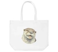 Azeeda 'Otter Portrait' Tote Shopping Bag For Life (BG00093472)