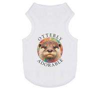 Azeeda 'Otterly Adorable Otter Portrait' Pet Dog/Cat T-Shirt, L (PT00157915)