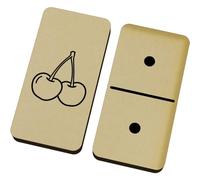 Azeeda 'Pair of Cherries' Domino Set & Box (DM00054948)