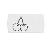 Azeeda 'Pair of Cherries' Pill Box with Tablet Splitter (PI00040924)