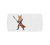 Azeeda 'Paladin Fox' Pill Box with Splitter (PI00045174)