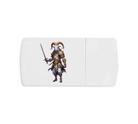 Azeeda 'Paladin Goat' Pill Box with Tablet Splitter (PI00045170)