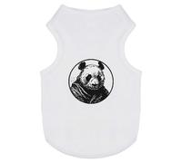 Azeeda 'Panda Wearing Blanket' Pet Dog/Cat T-Shirt, M (PT00191130)