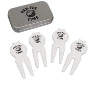 Azeeda 'Par-Tee Time' Golf Divot Tool/Repair Fork Gift Set (GO00071030)
