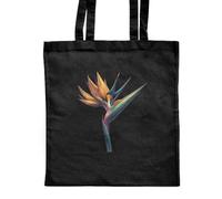 Azeeda 'Paradise Flower' Shopping Tote Bag - Black (ZB00036673) | Reusable Shoulder Bag for Groceries, Work, Books and Travel