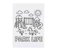 Azeeda 'Park Life' Temporary Tattoo - A6 (TO00107901)