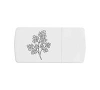Azeeda 'Parsley Herb Outline' Pill Box with Splitter (PI00045144)