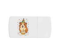 Azeeda 'Party Guinea Pig' Pill Box with Tablet Splitter (PI00036671)