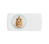 Azeeda 'Party Guinea Pig' Pill Box with Tablet Splitter (PI00037446)