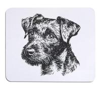 Azeeda 'Patterdale Terrier Portrait' Mouse Mat/Desk Pad (MO00048640)