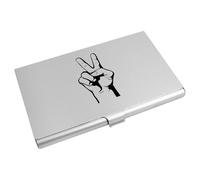 Azeeda 'Peace Hand Sign' Business Card Holder/Credit Card Wallet (CH00046304)
