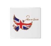 Azeeda 'Peace on Earth' 108mm Square Ceramic Tile (TD00036773)