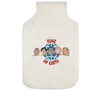 Azeeda 'Peace on Earth' Hot Water Bottle Cover (HW00045864)