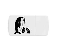 Azeeda 'Penguin Family' Pill Box with Tablet Splitter (PI00043854)