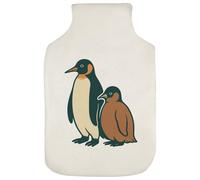 Azeeda 'Penguin Mother & Chick' Hot Water Bottle Cover (HW00044312)
