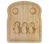 Azeeda 'Penguin Parade' Wooden Breakfast Board (WB00093466)